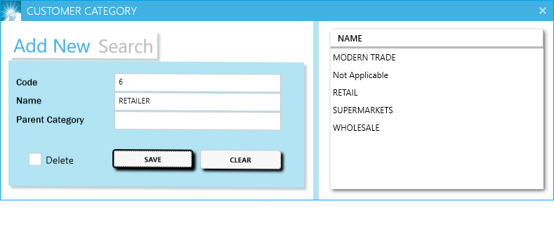 GST billing software-Customer Category and Group Creation